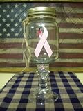 Breast Cancer Awareness Glass Breast Cancer Awareness Glass