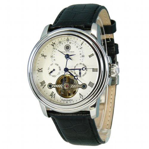 Constantin Durmont Herren-Armbanduhr XL Rodeo AnalogAutomatik Leder CD-RODE-AT-LT-STST-WH Preisvergleich