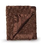 Kids Line Faux Fur/Satin Blanket, Chocolate