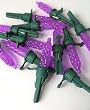 Pack of 12 Purple LED M5 Mini Replacement Christmas Light Bulbs - Green Husk