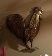 Metal Rooster Wall D&eacute;cor