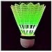 Eastlion 4 PCS LED Badminton Light UP Shuttlecock Plastic Glow Birdies for Night Sport Green