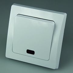 DELPHI Kontroll-Schalter mit LED 250V~/ 10A, inkl. Rahmen, UP, wei�