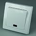 DELPHI Kontroll-Schalter mit LED 250V~/ 10A, inkl. Rahmen, UP, wei�