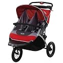 InStep Suburban Safari Double Jogging Stroller (red/grey)
