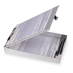 OfficemateOIC Aluminum Forms Storage Clipboard, 8.5 x 12 Inch (83200)