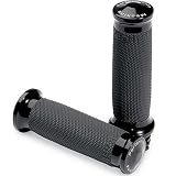 Performance Machine Contour Black Grips Harley-Davidson Dual Cable Models 0063-2007-B