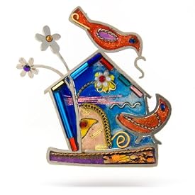 Busy Birdhouse Pin #0824