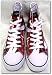 Size 4 Eddie Van Halen EVH Red/Black/White Combo HIGH Top Sneaker Tennis Shoes EV027