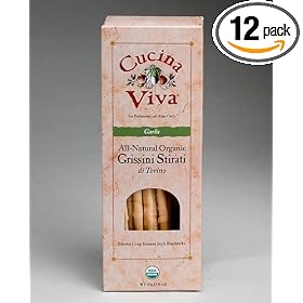 Cucina Viva Garlic Breadsticks, 4.41-Ounce Packages (Pack of 12)