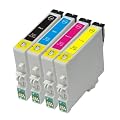 4 Compatible Ink Cartridges for Epson Stylus S20 S21 SX105 SX110 SX115 SX200 SX205 SX210 SX215 SX218 SX400FW SX405 SX410 SX415 SX515W SX600FW SX610FW D120 D78 D92 DX4000 DX4050 DX4400 DX4450 DX5000 DX5050 DX6000 DX6050 DX7000F DX7400 DX7450 DX8400 DX7450 DX9400 DX9400F B40W BX300F BX310FN BX600FW BX610FW Printer (T0711 T0712 T0713 T0714) *NEW VERSION 7*