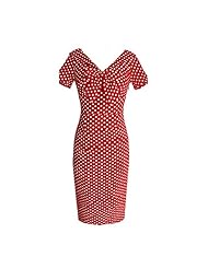 Summer Cocktail Cotton/Nylon/Spandex Vintage Colorblocking Mermaid Bodycon Dress/Party Dress 