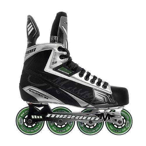 Mission Soldier Black Senior Roller Hockey Skates