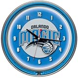 Orlando Magic NBA Chrome Double Ring Neon Clock