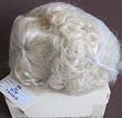 WEE 3 Craft DOLL HAIR WIG Style TINA Fits SIZE 12" -13-1/2" Color PALE BLONDE (Curly Hair w Front Bangs)