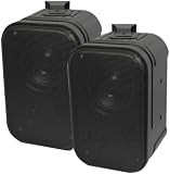 OEM SYSTEMS SE-320B 3.5-Inch 2-Way Indoor/Outdoor Speakers (Black)