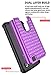 LG K8 Case, LG Escape 3 Case, LG Phoenix 2 Case, Style4U Studded Rhinestone Crystal Bling Hybrid Armor Case Cover for LG K8 / LG Escape 3 / LG Phoenix 2 with 1 Style4U Stylus [Purple / Black]