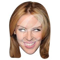 Kylie Minogue Prominentenmaske, Papp Maske, aus hochwertigem Glanzkarton mit Augenl�chern, Gummiband - Gr�sse ca. 30x21 cm