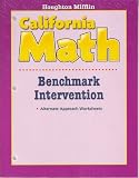 California Math Benchmark Intervention Alternate Approach Worksheets