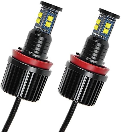 Dahosun 2x CREE LED Angel Eyes Bright Headlight Lamp