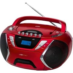 Clatronic SRR 828 Stereoradio-Recorder (60 Watt) rot