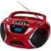 Clatronic SRR 828 Stereoradio-Recorder (60 Watt) rot