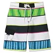 Boys' Mossimo Supply Co. Stripe Swim Short - Neon