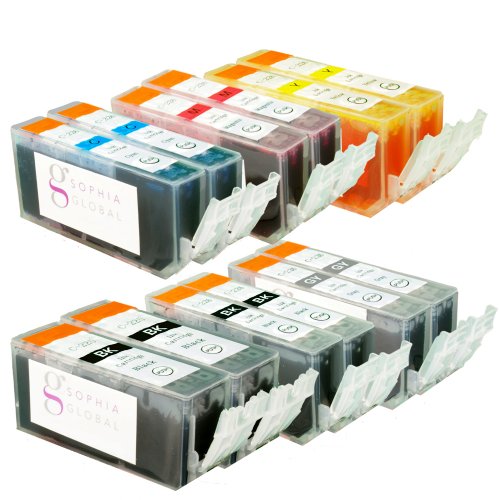 Sophia Global Compatible Ink Cartridge Replacement for Canon PGI-225 CLI-226 (2 Large Black, 2 Small Black, 2 Cyan, 2 Magenta, 2 Yellow, 2 Gray)