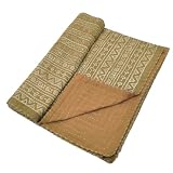 Bed Covers for Beds Bedspreads Cotton Block Printing Queen Size (bcov589) ~ ShalinIndia