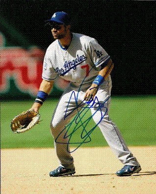Autographed/Hand Signed James Loney Los Angeles Dodgers 8x10 Photo