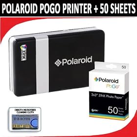 Click here to buy Polaroid CZA-10011B PoGo Instant Mobile Printer (Black) with 50 Printing Sheets by Polaroid.