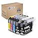 Sotek Compatible Ink Cartridge Replacement for Brother LC203XL LC203 LC201, Use with Brother MFC J480DW J680DW J880DW J460DW J485DW J885DW J5520DW J4320DW J4420DW J4620DW J5620 J5720DW (1 Set+ 1 BK)