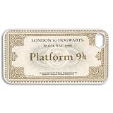 Apple iPhone 4 4G 4S Hogwarts Train Ticket Harry Potter Inspired Design WHITE Sides Slim HARD Case Skin Cover Protector Accessory Vintage Retro Unique AT&T Sprint Verizon Virgin Mobile Comes in Case Cartel Box Packaging