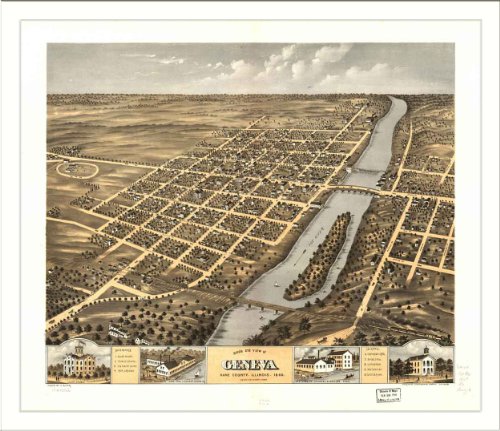 Historic Geneva, Illinois, c. 1869