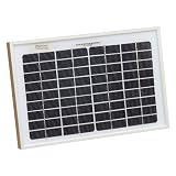 from Photonic Universe 5W 12V monocrystalline solar panel with 2m cable for camper, caravan, boat, garden or farm (5 watt) (Model PU-5M)