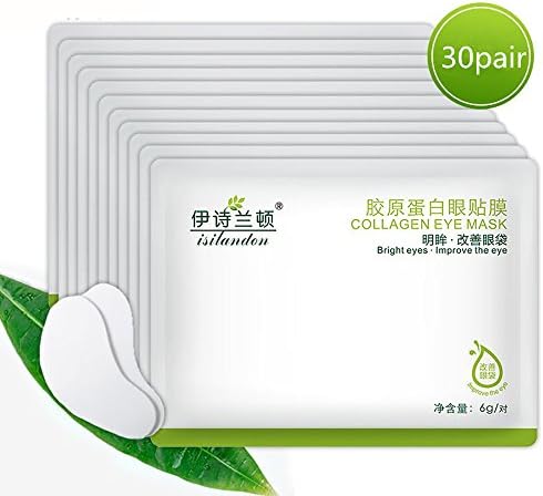 ISILANDON Collagen Firming Anti Wrinkle Eye Mask Ageless Sleep Mask Dark Circles Face Care Mask To Face Skin Care Whitening