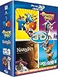 Blu-ray 3D - Coffret 4 films : Rio + Un monstre � Paris + L'�ge de glace 3 + Le monde de Narnia - Chapitre 3 [Blu-ray]