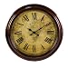 51 VUnMEAVL. SL75  Antique World Map 26 Raleigh Antique Style World Map Roman Numeral Wall Clock