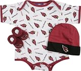Arizona Cardinals Newborn 0-3 Month Booty Gift Set