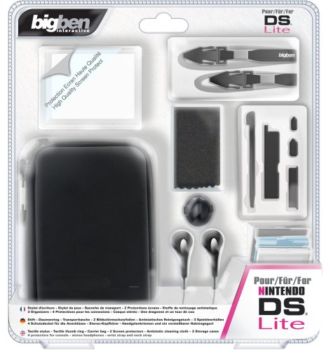 Childrens Toyshop  Video Games : Venom Complete DS Lite Accessory Pack: Black (Nintendo DS)
