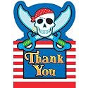 Pirate's Party Postcard Thank You Cards 8ct