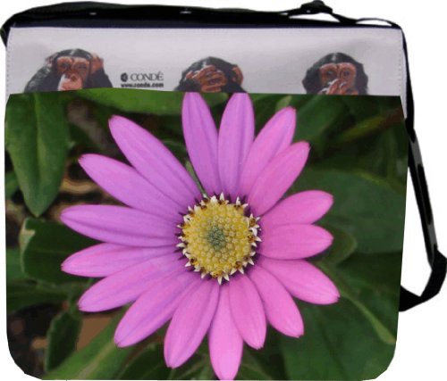 Pink Gerbera Flower Messenger Bag - Laptop - Bag - School Bag Notebook Bag - Unisex - Ideal gift for all occassions!