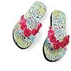 Mud Pie Women's Fashion Flower Flip Flops Wild Paisley