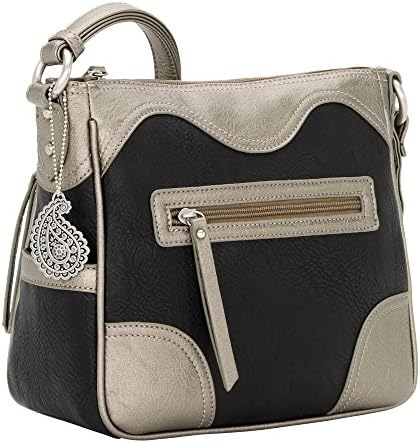 Western Concealed Weapon Handbag Purse by Bandana from the Guns and Roses Collection Style B283774rw