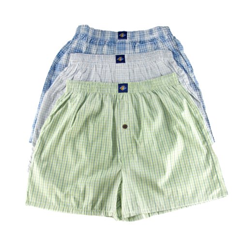 Joseph Abboud Boys' 3 Soft woven Boxers Assorted Plaid ...