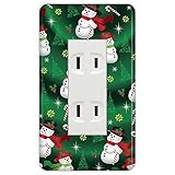 ドレスマ【3口用】クリスマス サンタ トナカイ 【コスモシリーズワイド21対応】 コンセントカバー コンセントプレート スイッチカバー スイッチプレート おしゃれ デザイン 交換用 1口 2口 3口 
