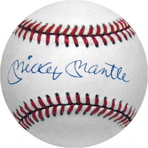 Mickey Mantle Autographed Baseball