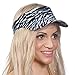 TopHeadwear Womens Glitter Animal Print Adjustable Visor