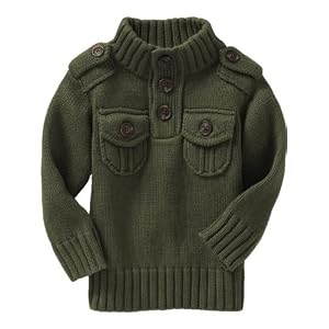 Old Navy Military-Style Chest-Pocket Sweaters for Baby