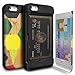 TORU CX Pro iPhone SE Wallet Case Pattern Colorful with Hidden ID Slot Credit Card Holder Hard Cover for Apple iPhone SE/iPhone 5S / iPhone 5 - Wood Geo
